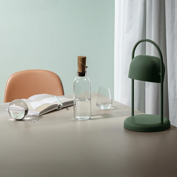 Glass carafe with wooden stopper 1 l from Eva Solo in oak / clear
