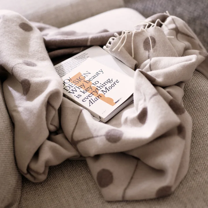 Vitra - Eames wool blanket Dot, taupe
