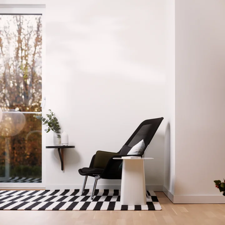 Vitra - Slow Chair & Ottoman, black