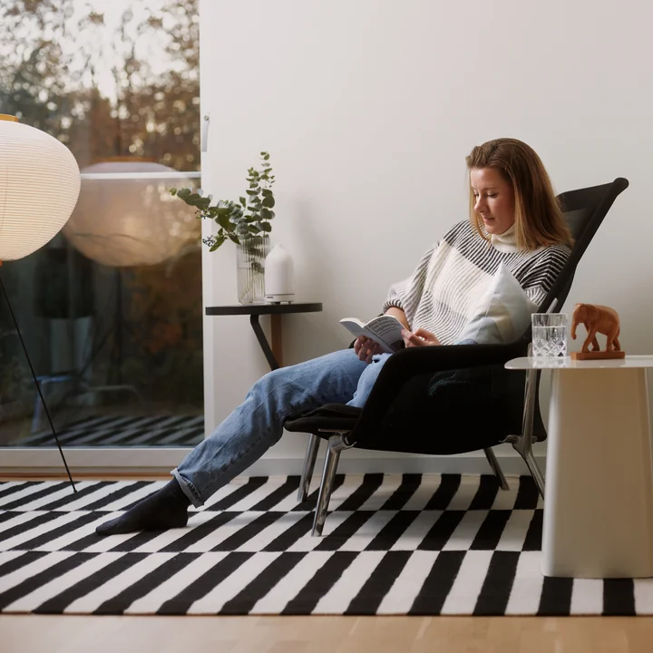 Vitra - Slow Chair & Ottoman, black