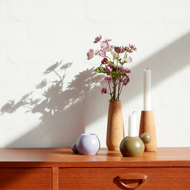 Torso candle holder, Torso vase and RoundNRound candle and tealight holder by applicata