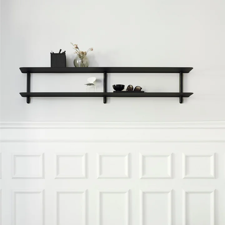 Nivo Wall shelf C from Gejst in black