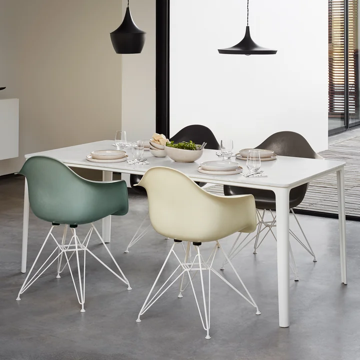Eames Fiberglass Armchair DAR by Vitra