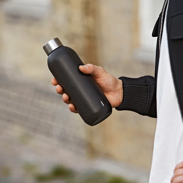 Keep Cool Drinking bottle from Stelton in black
