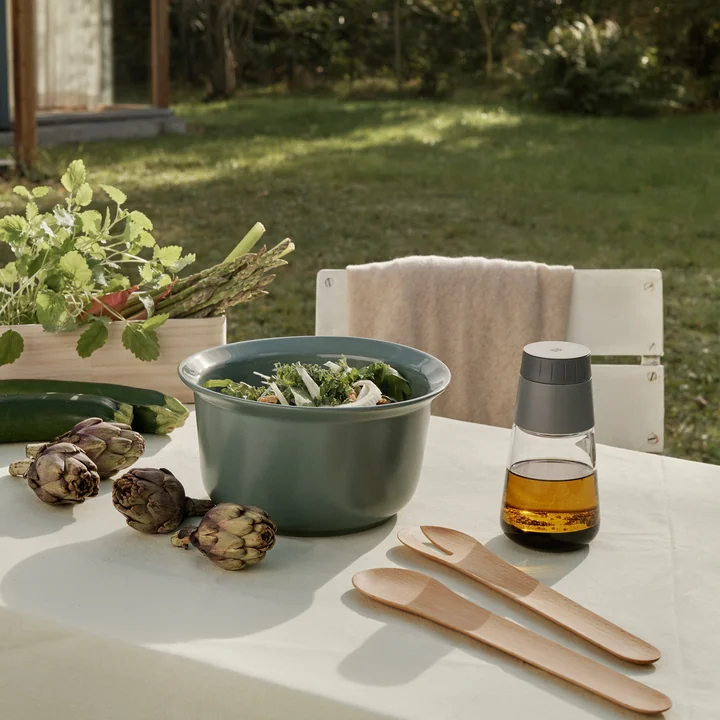 Shake-It Dressing Shaker and Toss-It salad servers from Rig-Tig by Stelton