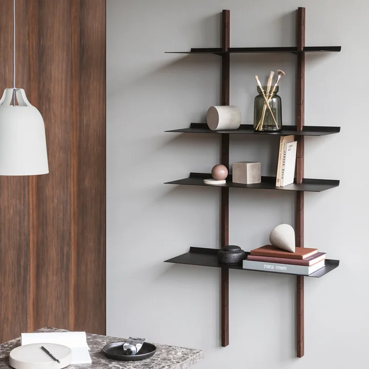 Smile shelving system set large from Eva Solo smoked oak / black