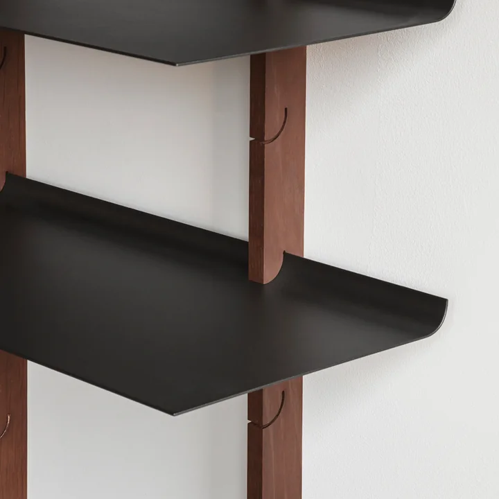 Smile Shelf system set large from Eva Solo smoked oak / black