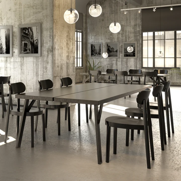 118 M chair Thonet in beech stained black