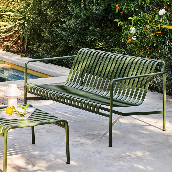 Palissade lounge sofa from HAY in olive