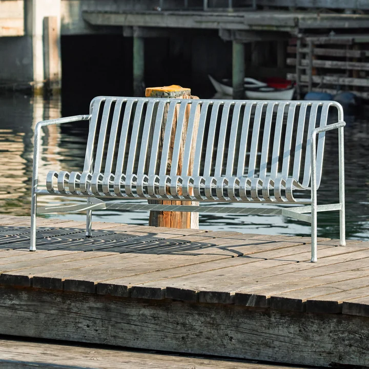 Palissade lounge sofa from HAY in hot galvanized