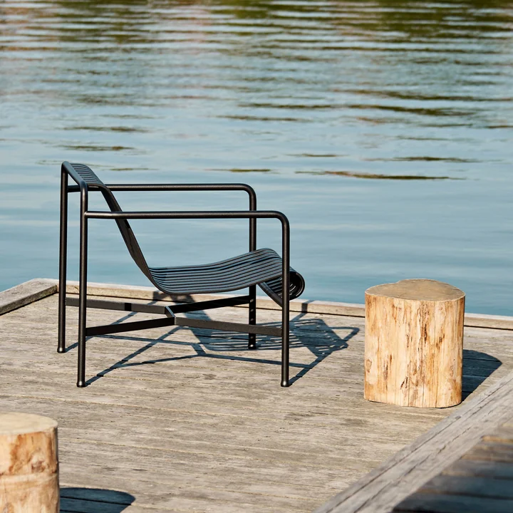 Palissade Lounge Chair Low from HAY in anthracite