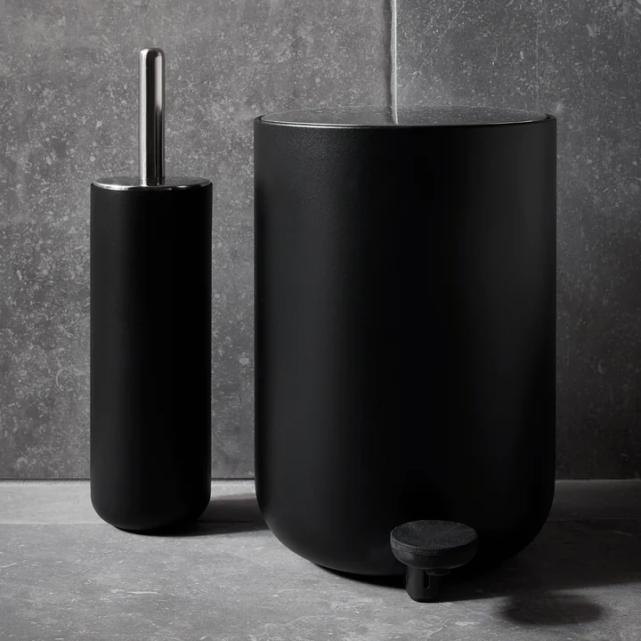 Bath Toilet brush and pedal bin from Audo