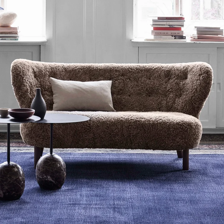 Little Petra VB2 Sofa from & tradition in walnut / sheepskin Sahara