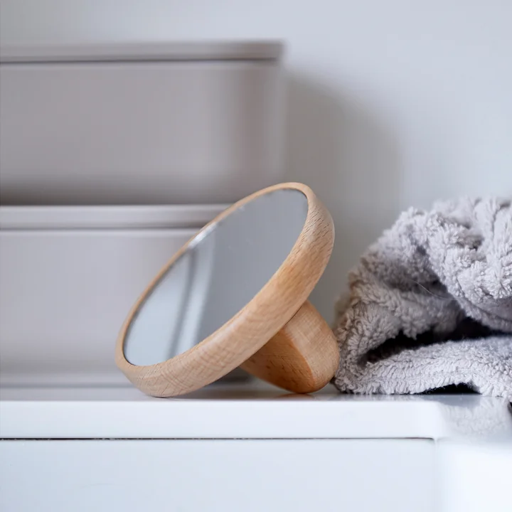 Inu Hand mirror Ø 8,6 cm from Zone Denmark in beech