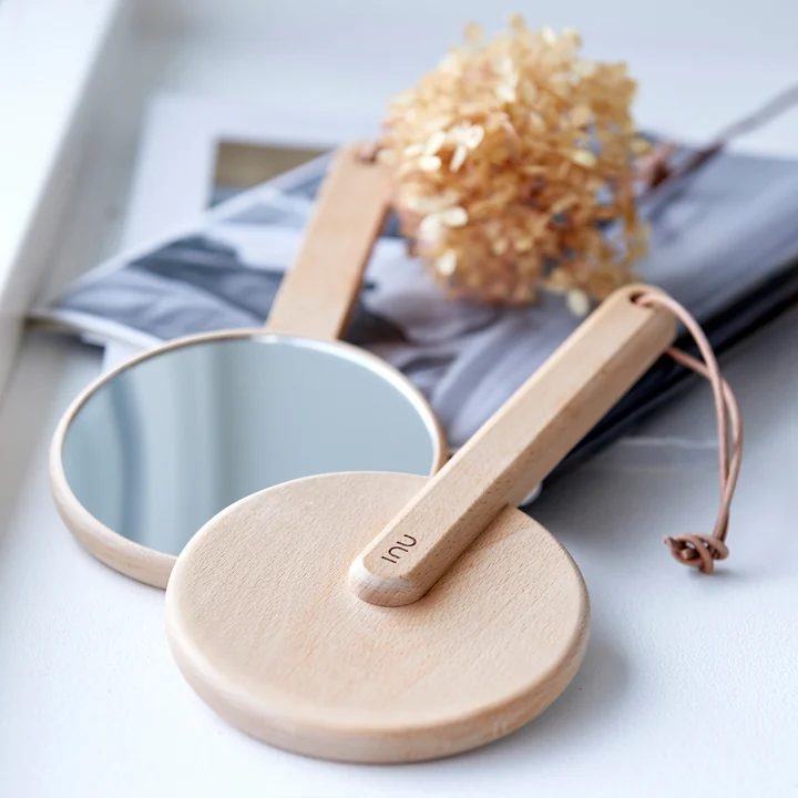 Inu Cosmetic mirror 27 x 14 cm from Zone Denmark in beech