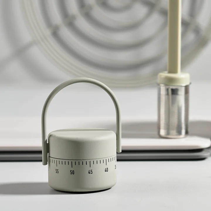 Singles Short time alarm clock with handle from Zone Denmark in mud