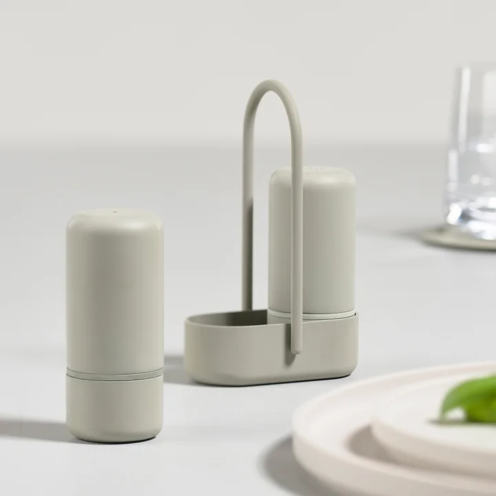 Singles Salt and pepper shakers from Zone Denmark in mud