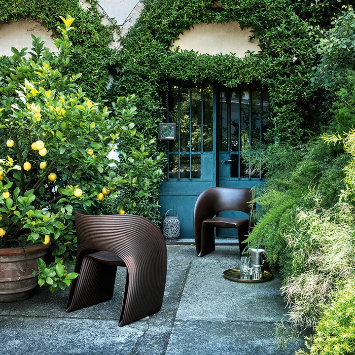 Raviolo Armchair from Magis in brown