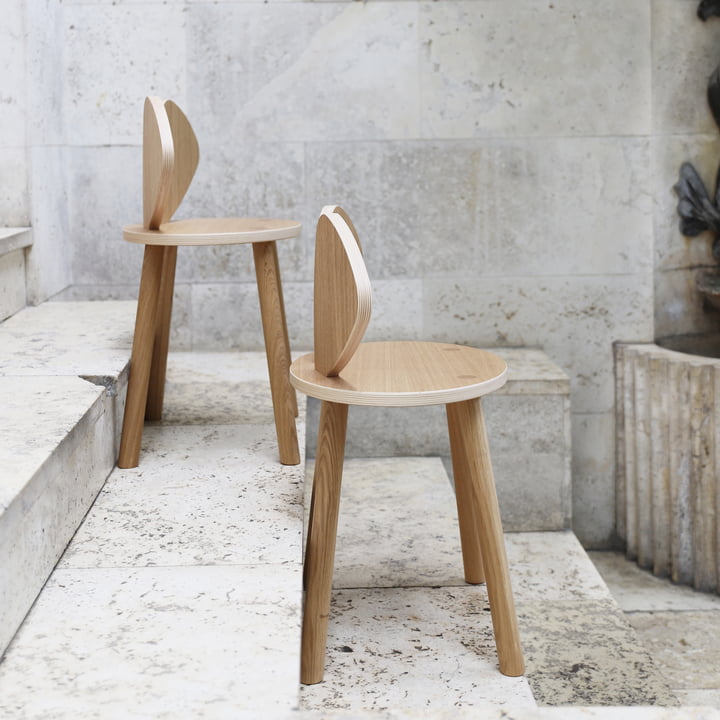 Mouse Kids chair and Mouse Junior chair from Nofred