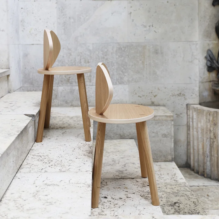 Mouse Kids chair and Mouse Junior chair from Nofred