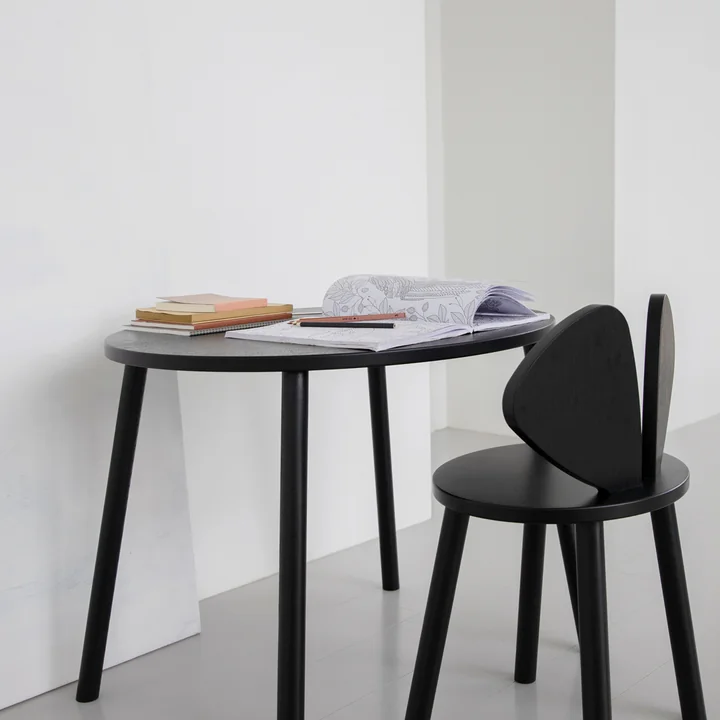 Mouse Kids table and chair from Nofred