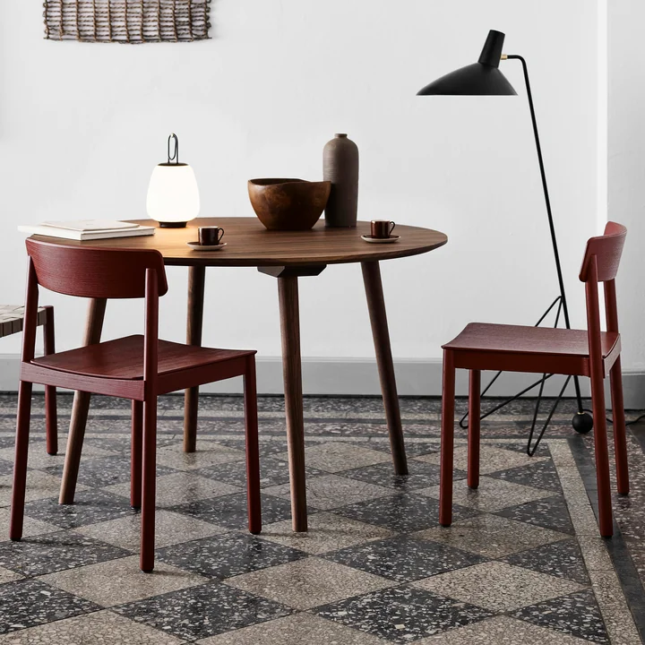 Betty TK2 Chair, Lucca SC51 Portable Battery LED Outdoor Light and Tripod HM8 Floor Lamp by & tradition