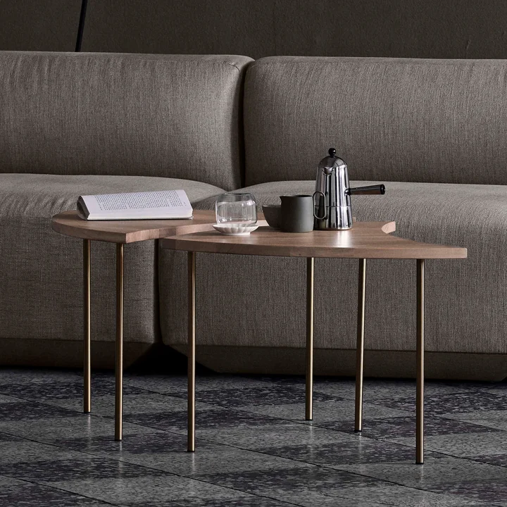 Pinwheel HM7 Side table from & Tradition in white oiled oak