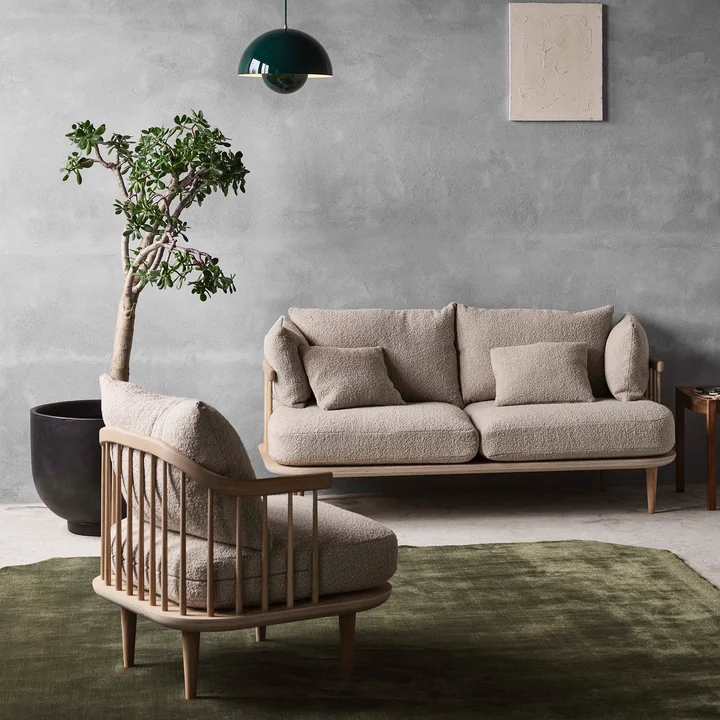 Collect SC plant pot, FLY armchair and FLY sofa from & tradition