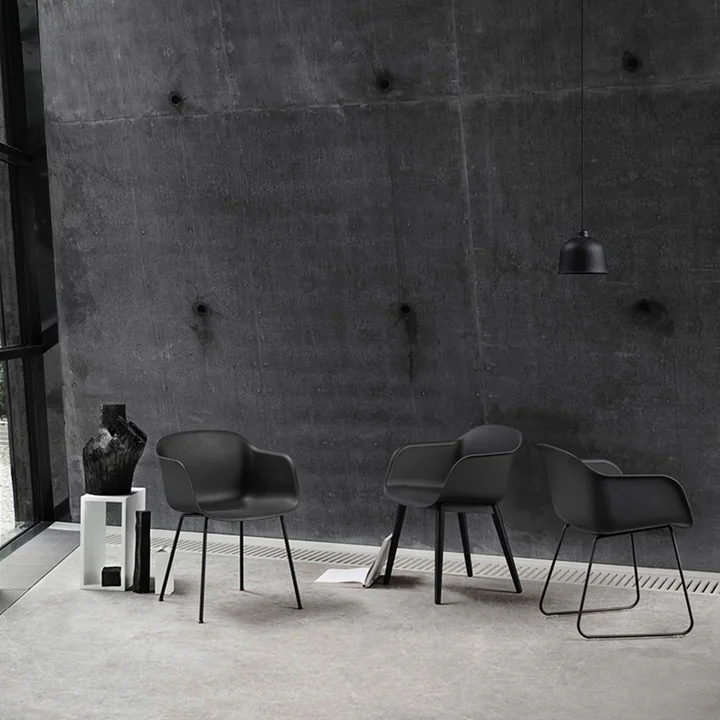 Fiber Armchair from Muuto with different bases
