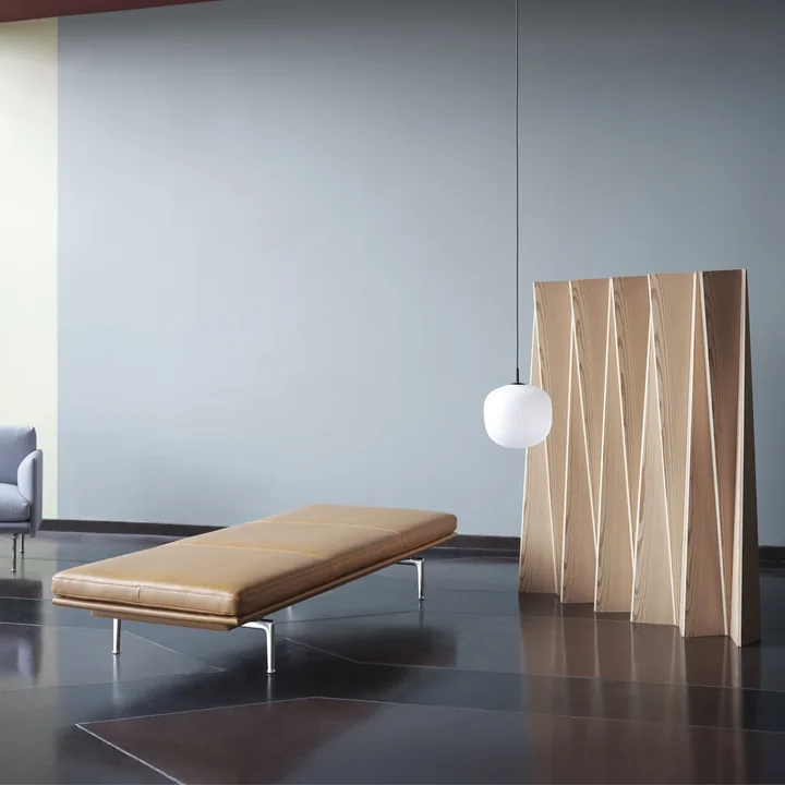 Rime Pendant lamp and Outline Daybed from Muuto