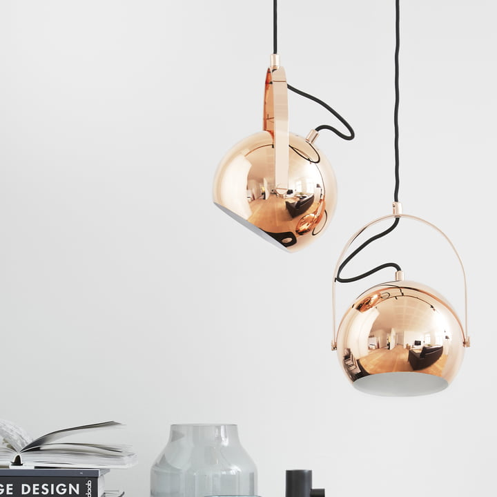 Ball Pendant lamp with handle from Frandsen