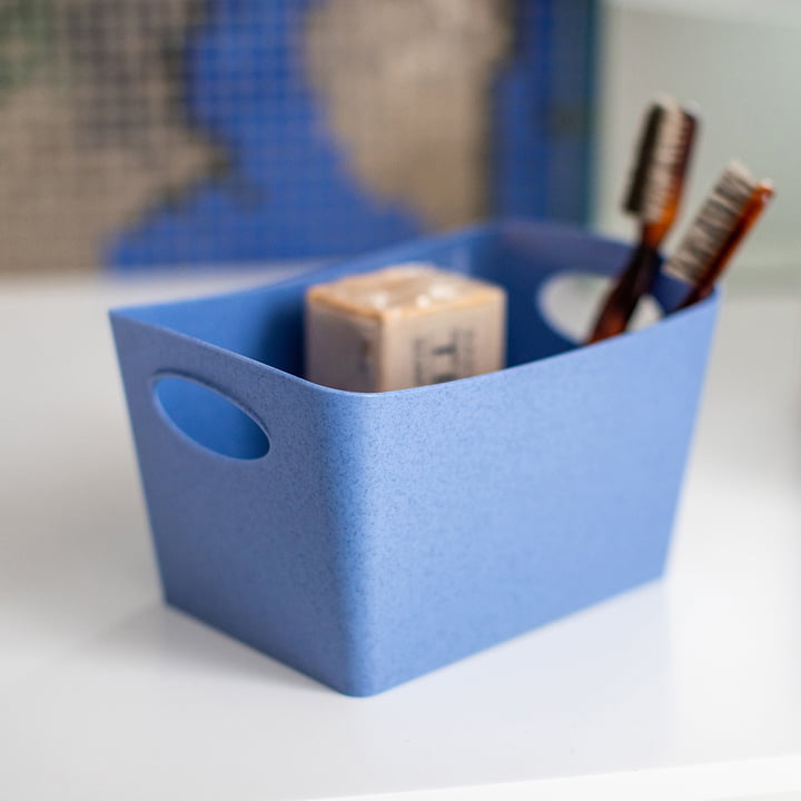 Boxxx S Storage box from Koziol in organic blue