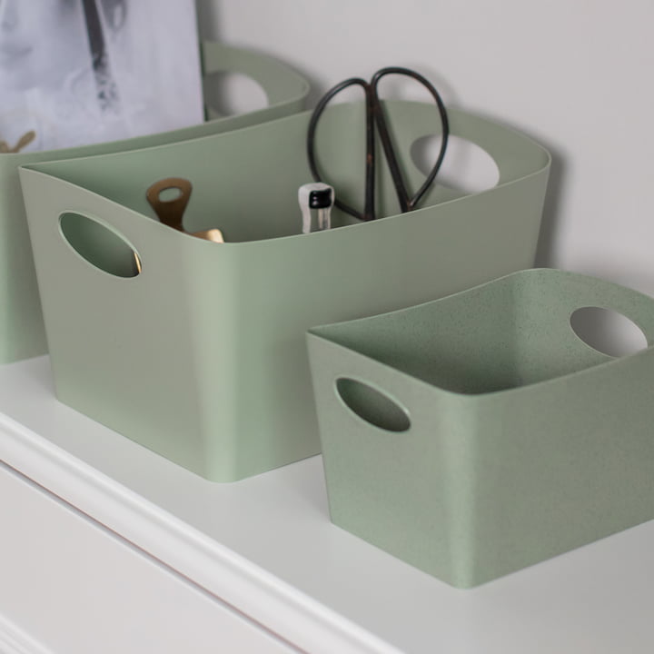 Boxxx Storage box from Koziol in organic green