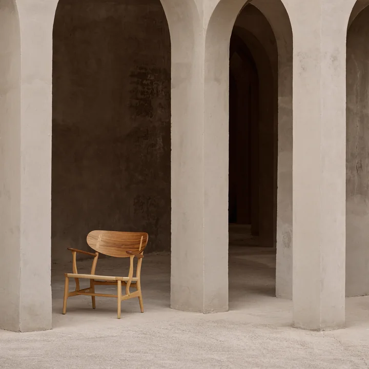 The CH22 chair is from original drawings by Hans J. Wegner