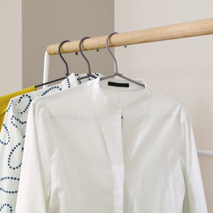 Leaning wardrobe Meta, white / ash by vonbox