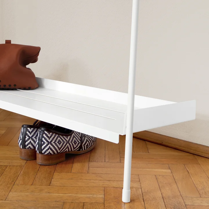 Leaning wardrobe Meta, white / ash by vonbox