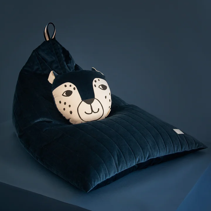 Essaouira velvet beanbag from Nobodinoz