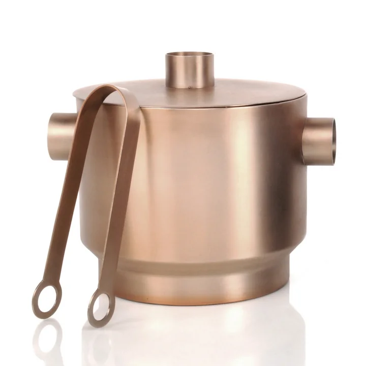 Rondo Ice tongs and ice cube tray, stainless steel copper from XLBoom