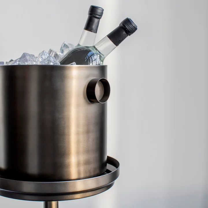 Rondo Wine bucket, steel black from XLBoom