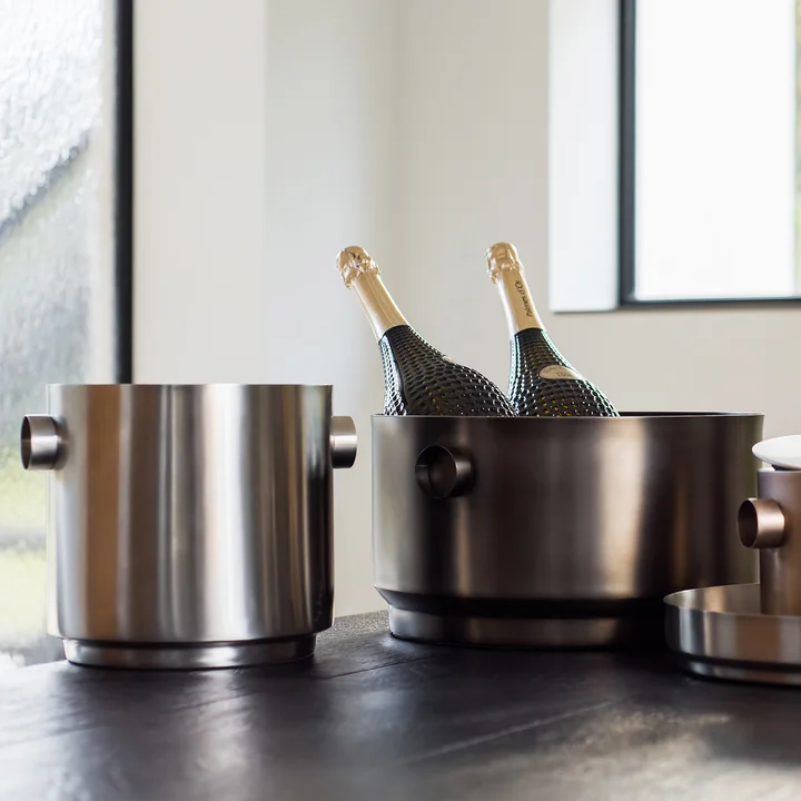 Rondo Wine tubs and Rondo Party Bucket bottle cooler from XLBoom