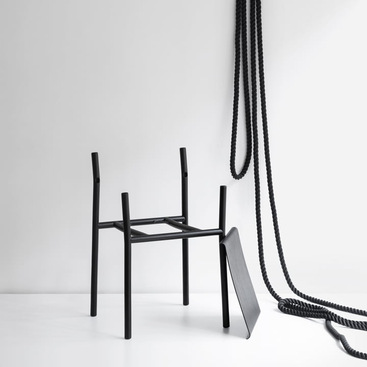 Artek - Rope chair, light gray / natural