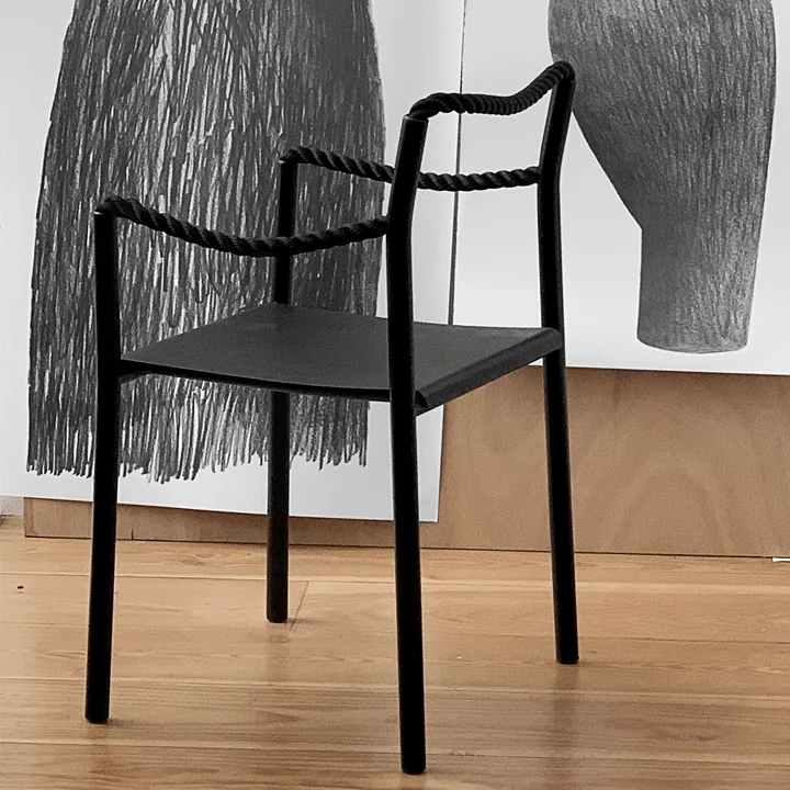 Rope Chair by Artek in black