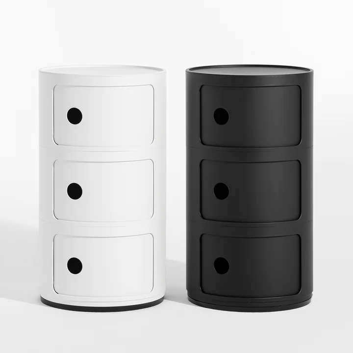 Componibili 4988, white matt, black matt from Kartell 4988
