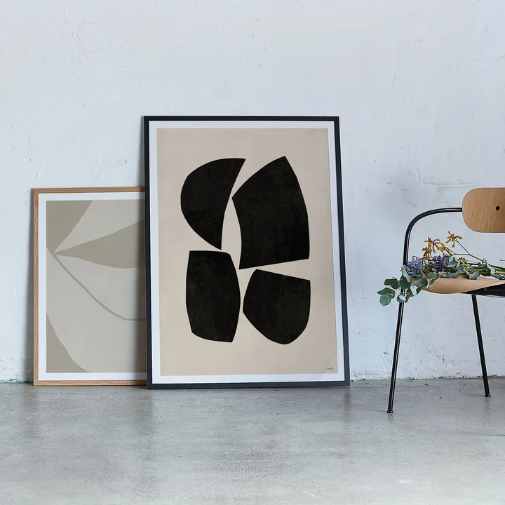 artful merged posters in matching picture frames