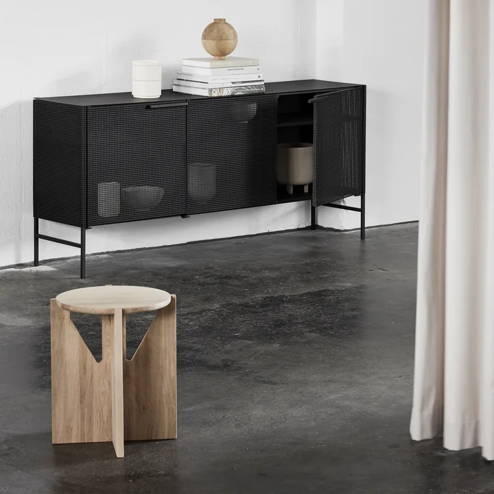 Stool Ø 36 cm H 42 cm by Kristina Dam Studio in oak