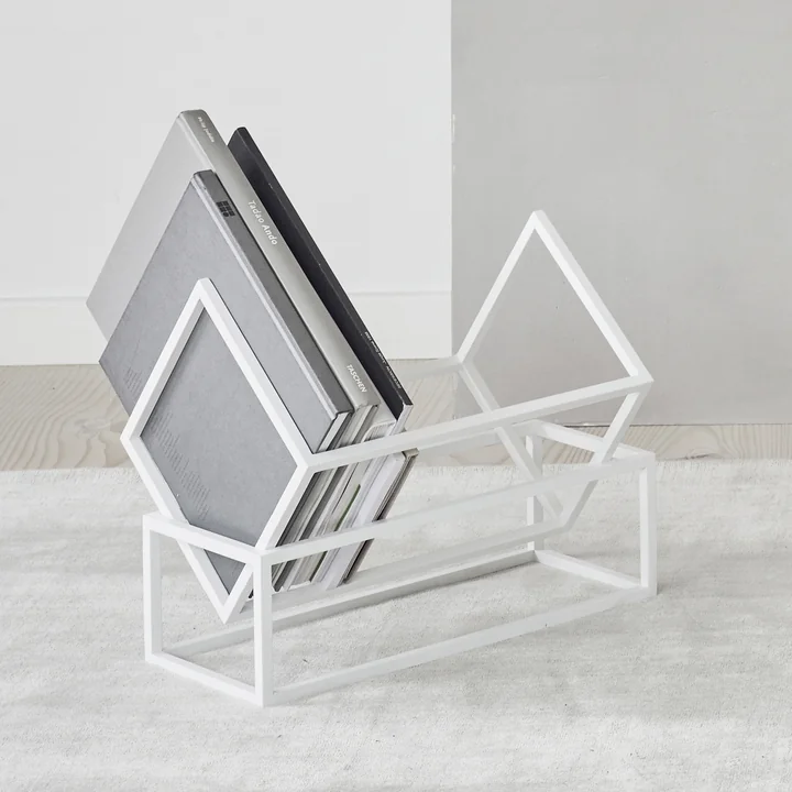 Book stand by Kristina Dam Studio in white