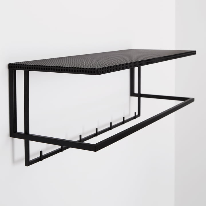 Grid coat rack by Kristina Dam Studio in black