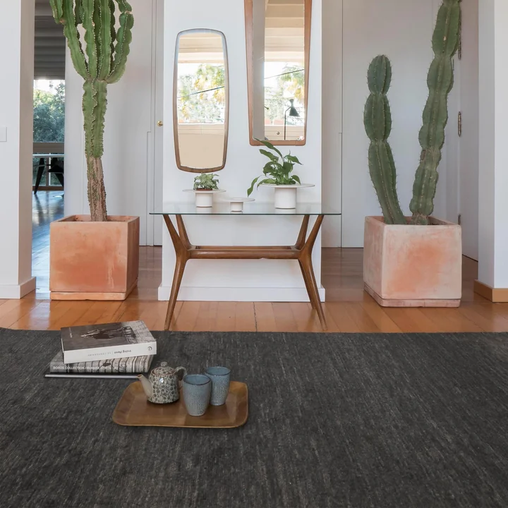 Persian Colors Carpet in charcoal from nanimarquina .