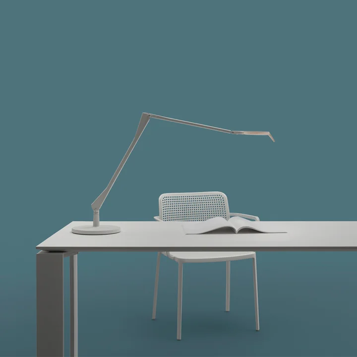 Aledin LED desk lamp Tec with dimmer by Kartell in white