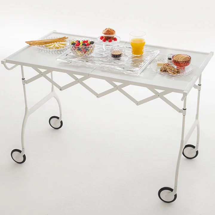 Battista trolley by Kartell in monochrome matt white
